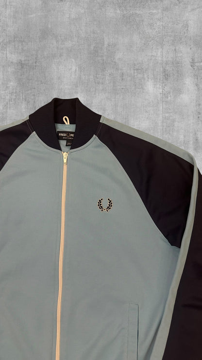 Fred Perry Vintage Trainingsjacke Hellblau Navy Blau S