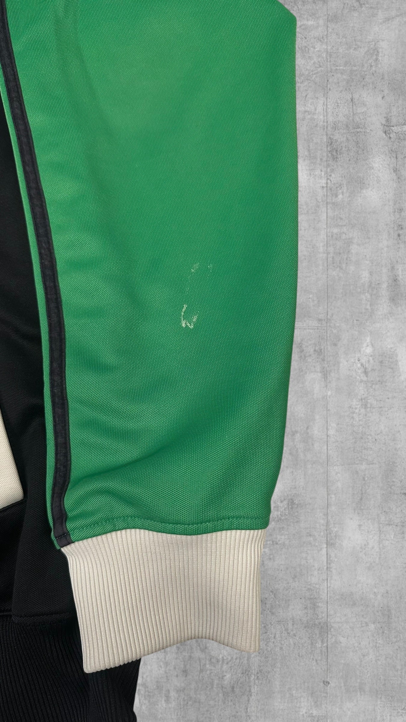 Fred Perry Trainingsjacke Taped Schwarz Grün Weiß M