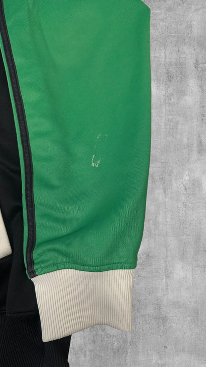 Fred Perry Trainingsjacke Taped Schwarz Grün Weiß M