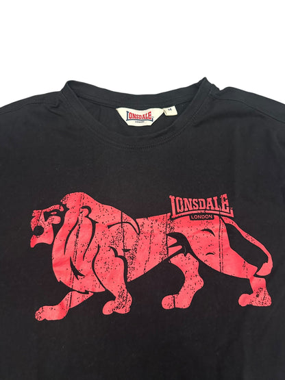 Lonsdale London T-Shirt Schwarz Rot M