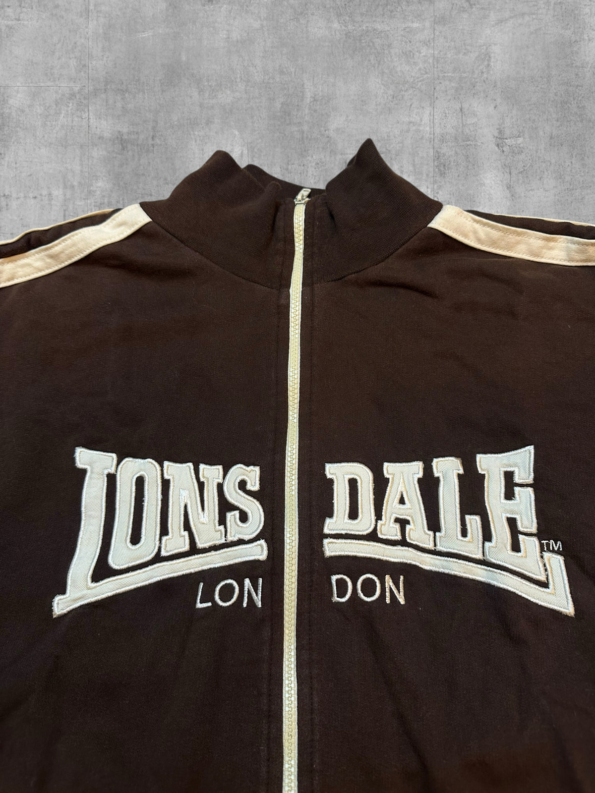 Vintage Londale Trainingsjacke Braun Beige M - L