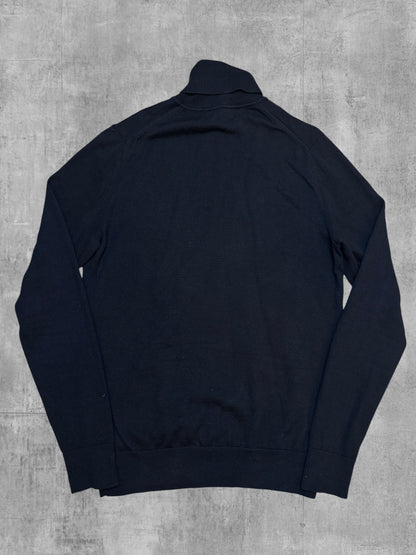 Fred Perry Rollkragenpullover Schwarz Gold S