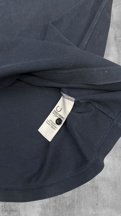 Fred Perry Polo Shirt Schwarz Weiß L