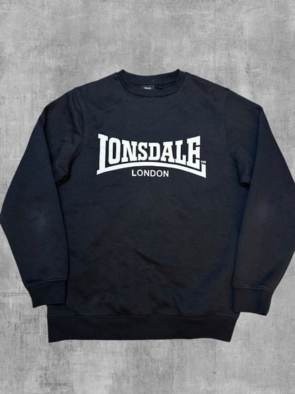 Lonsdale London Sweatshirt Schwarz Weiß L
