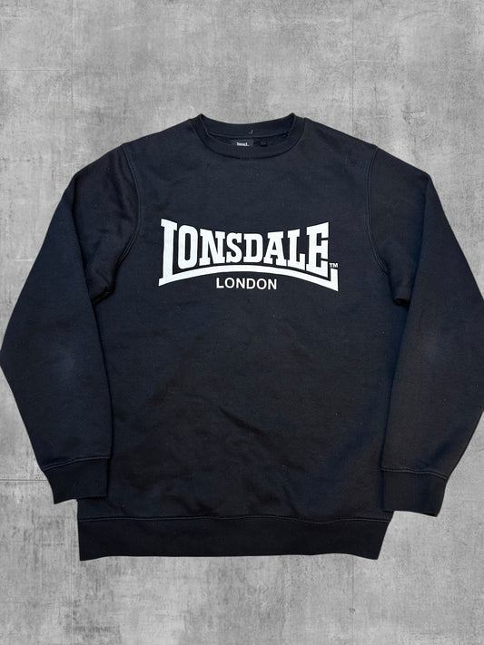 Lonsdale London Sweatshirt Schwarz Weiß L