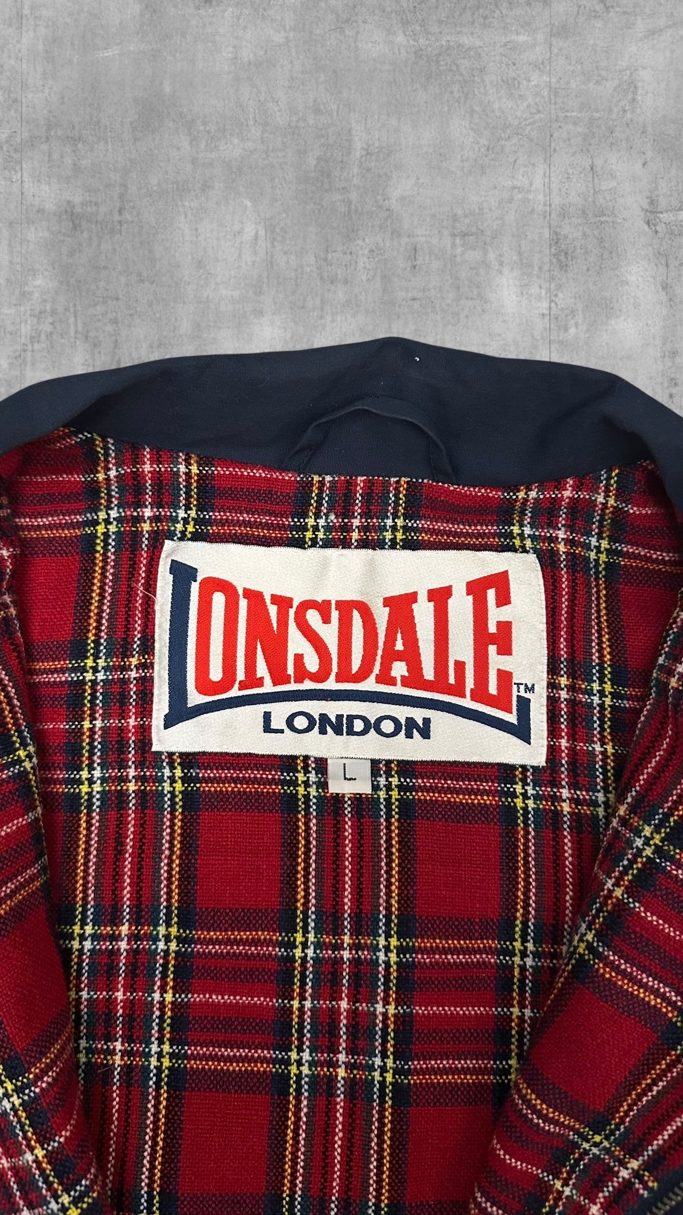 Lonsdale London Bomberjacke Harrington Jacke Navy Blau L