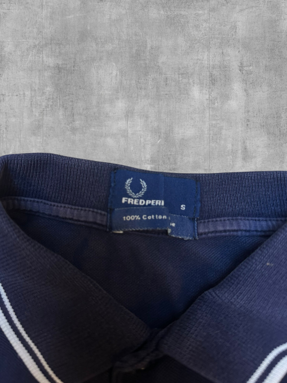 Fred Perry Polo Shirt Schwarz Weiß S