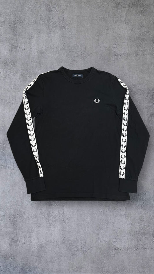 Fred Perry Longsleeve T-Shirt Schwarz S