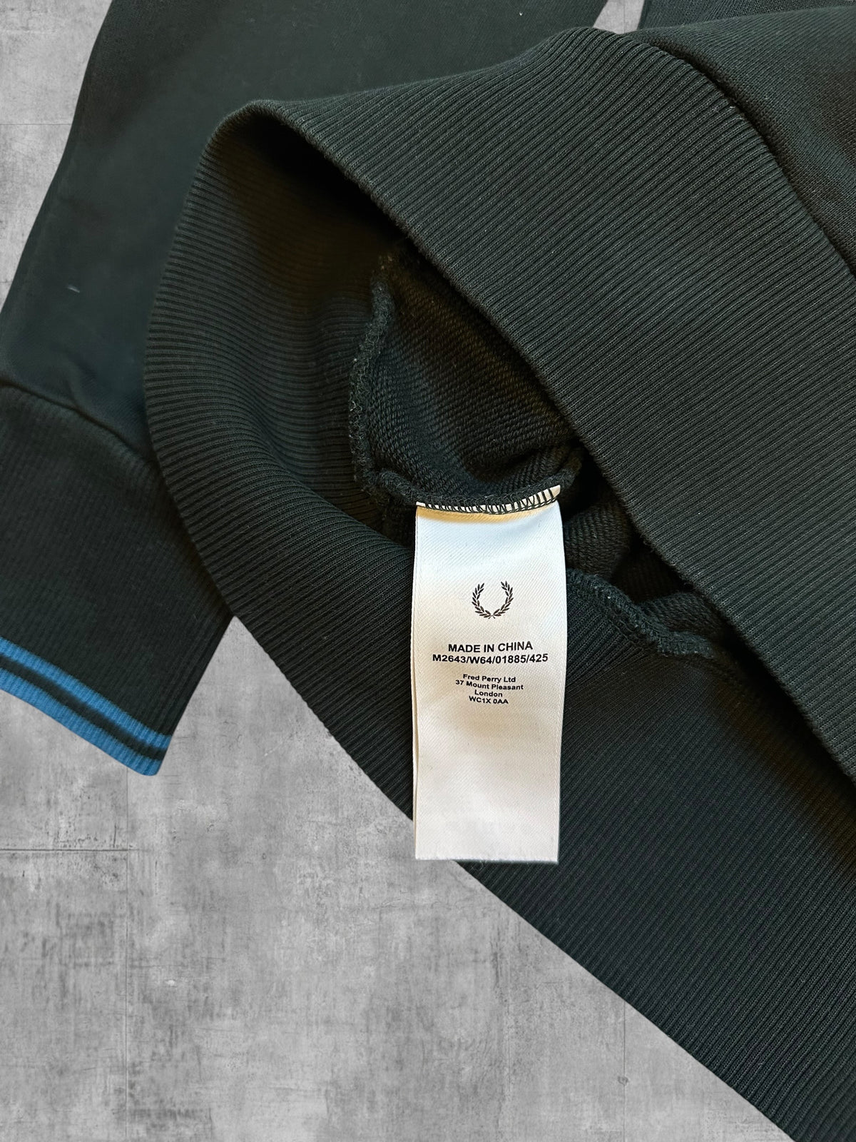 Fred Perry Pullover Hoodie Dunkelgrün S