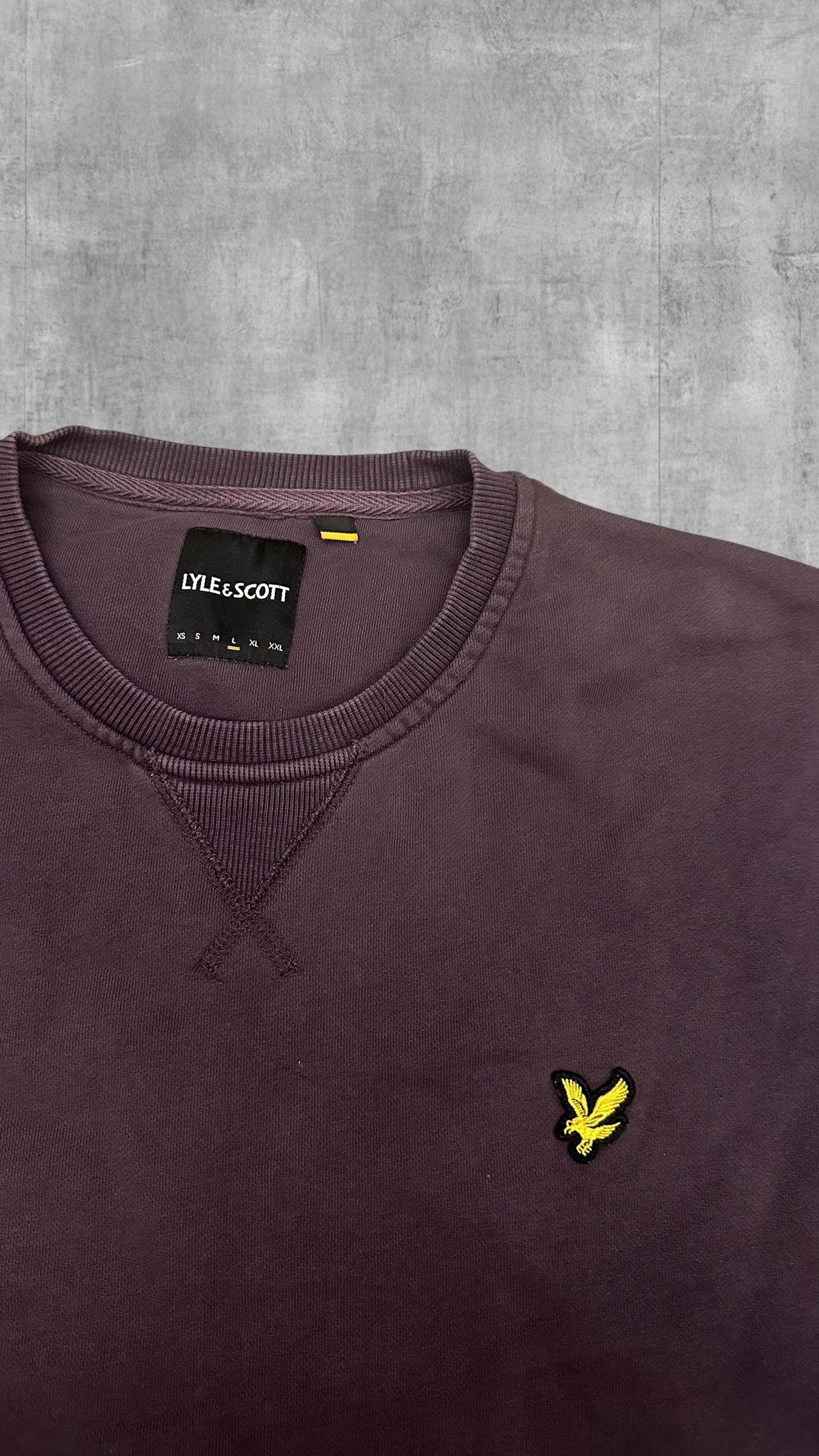 Lyle & Scott Sweatshirt Weinrot L
