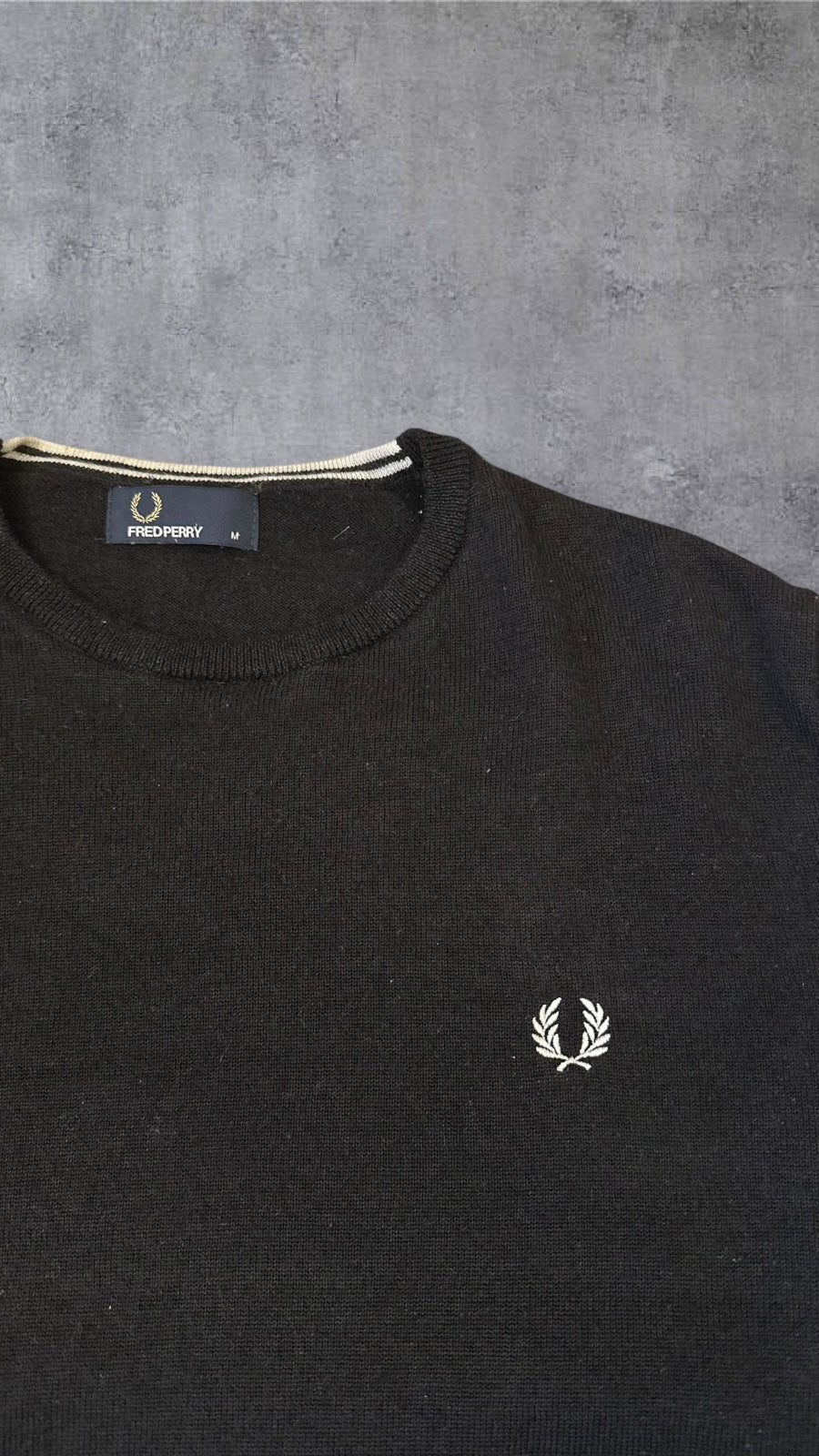 Fred Perry Sweatshirt Schwarz M