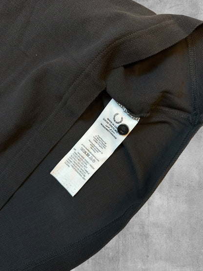 Fred Perry Polo Shirt Schwarz Hellblau L