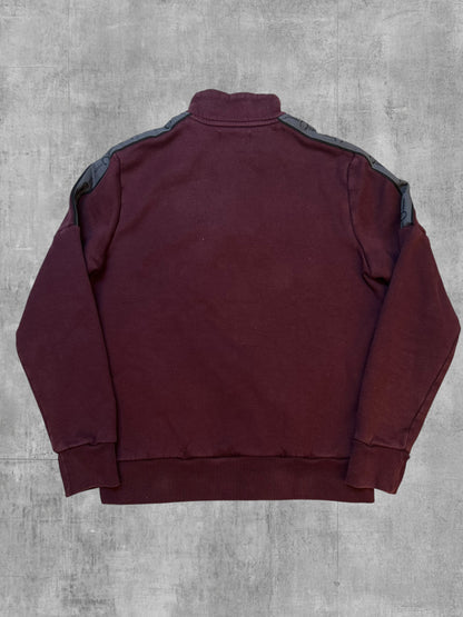 Fred Perry Half / Quarter zip Pullover Weinrot L