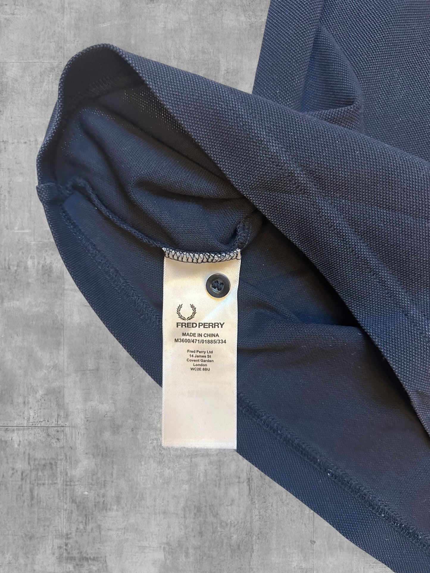 Fred Perry Polo Shirt Schwarz Rot Weiß S