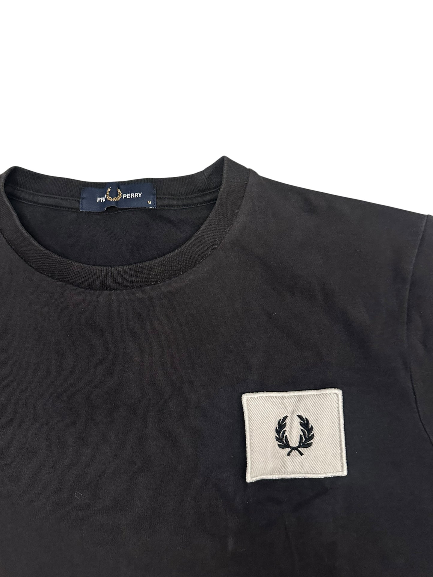 Fred Perry T shirt Tee Schwarz Weiß M
