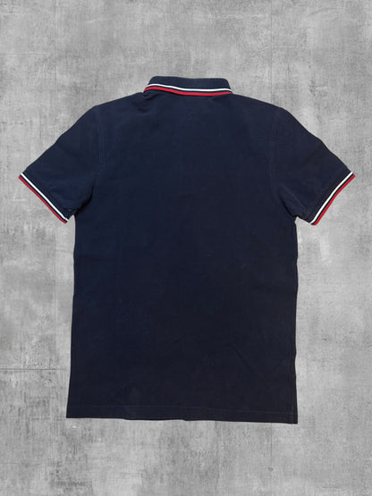 Fred Perry Polo Shirt Schwarz Rot Weiß S