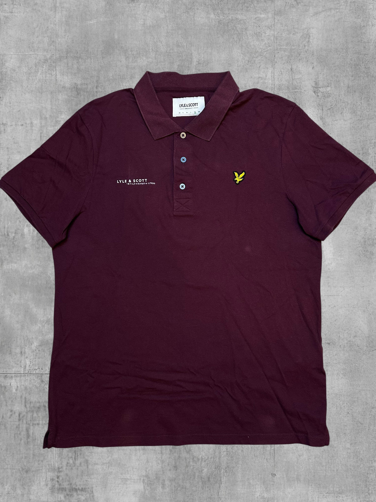 Lyle & Scott Polo Shirt Weinrot XL