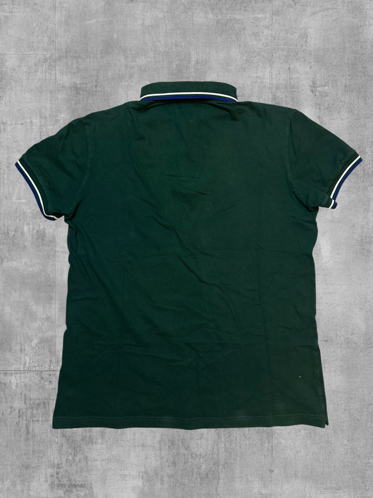 Fred Perry Poloshirt Grün Weiß Blau L