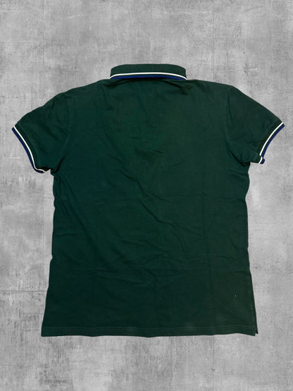 Fred Perry Poloshirt Grün Weiß Blau L