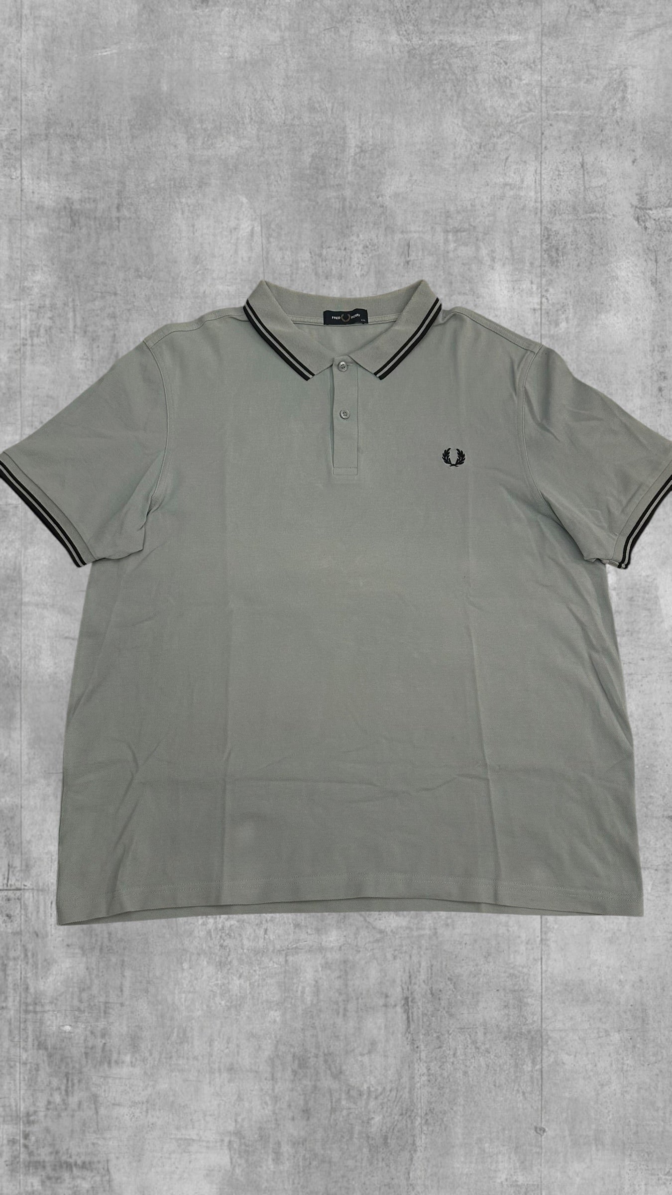 Fred Perry Polo Shirt Türkis Schwarz XXL
