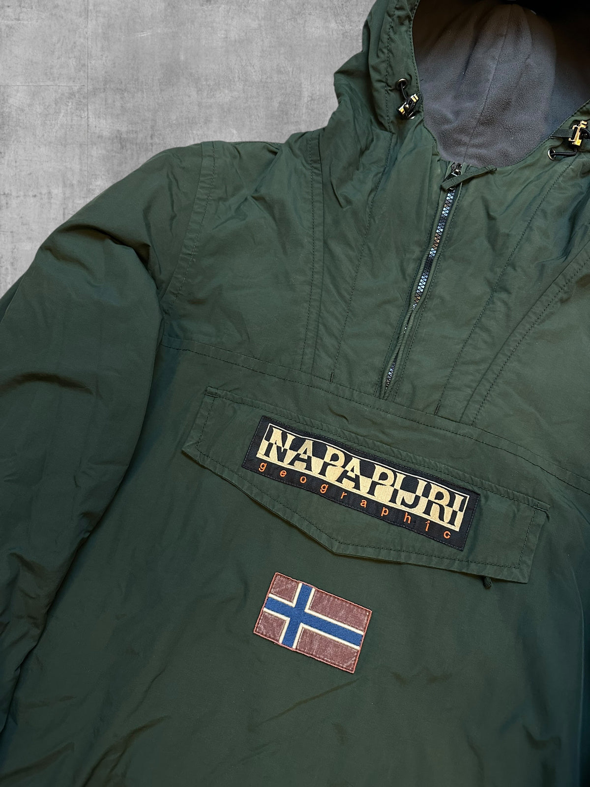 Napapijri Jacke Windbreaker gefüttert Olivgrün L
