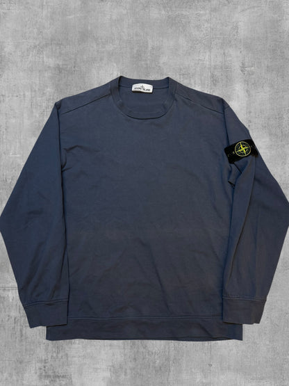 Stone Island Sweatshirt Navy Blue Grey L