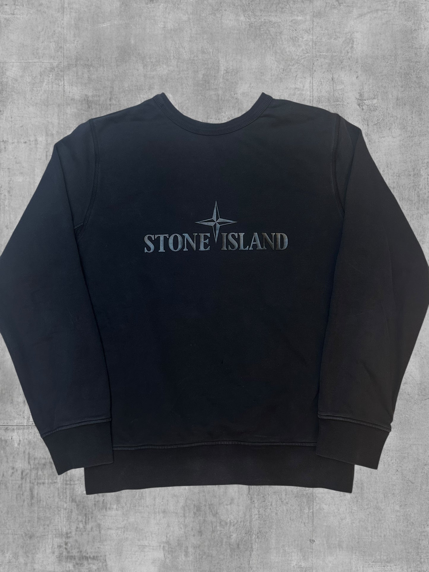 Stone Island Sweatshirt Backprint Schwarz L