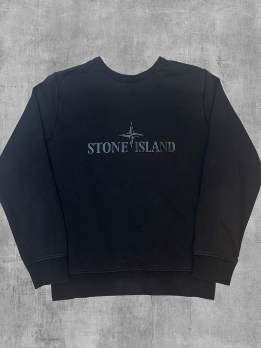 Stone Island Sweatshirt Backprint Schwarz L