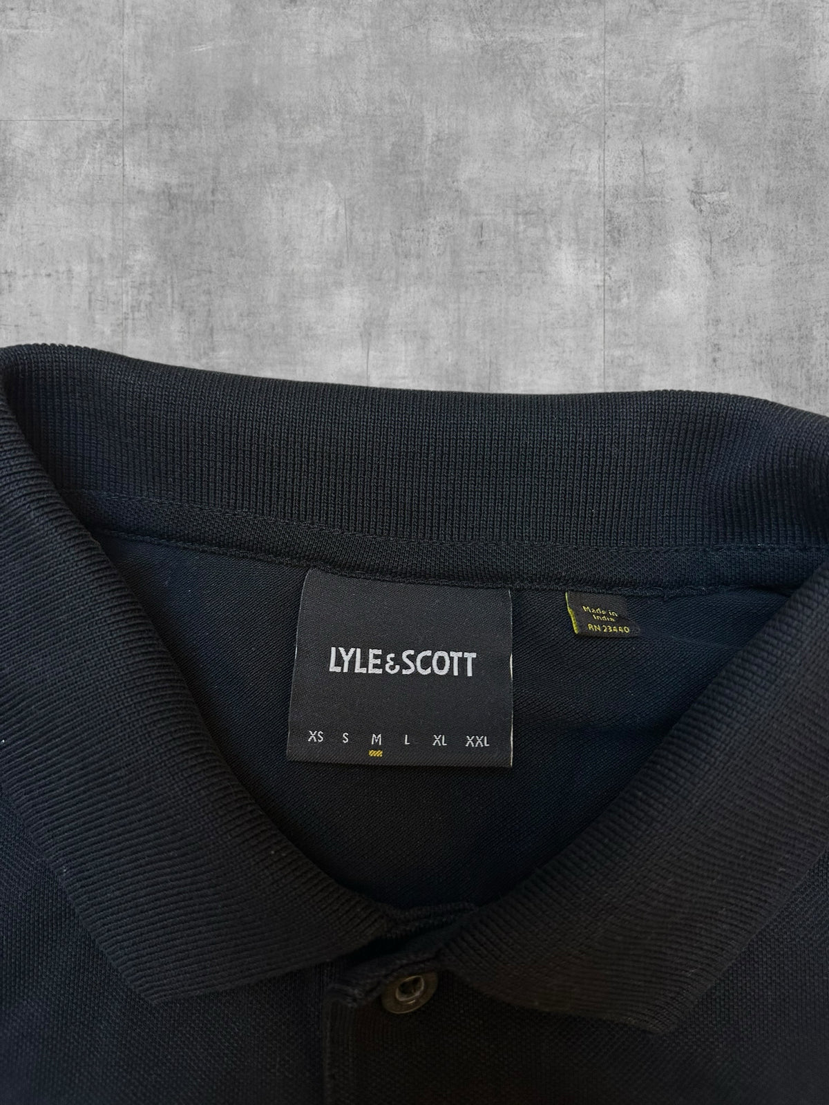 Lyle & Scott Polo manches longues Noir M