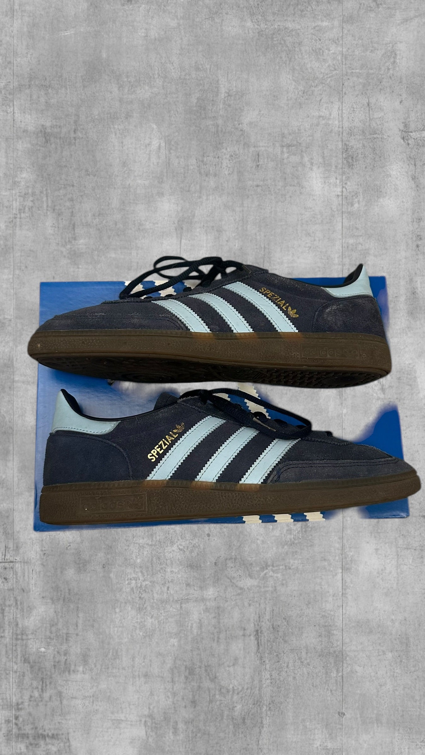 Adidas Speziale Sneaker Schuhe Navy Blau Babyblau EU 44,5 US 10,5