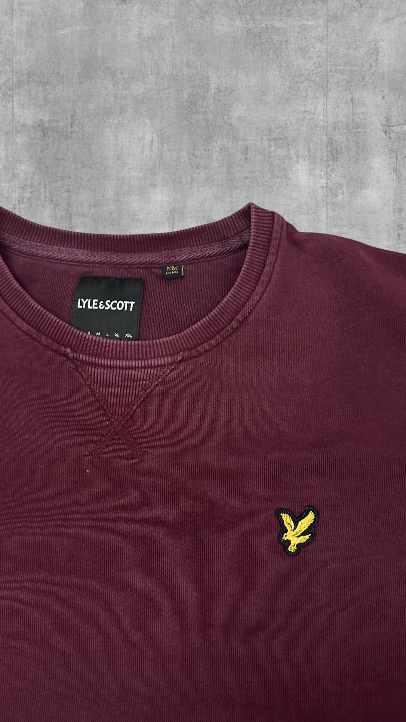 Lyle & Scott Sweatshirt Weinrot M