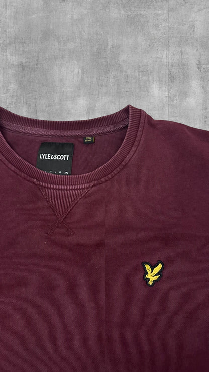 Lyle & Scott Sweatshirt Weinrot M