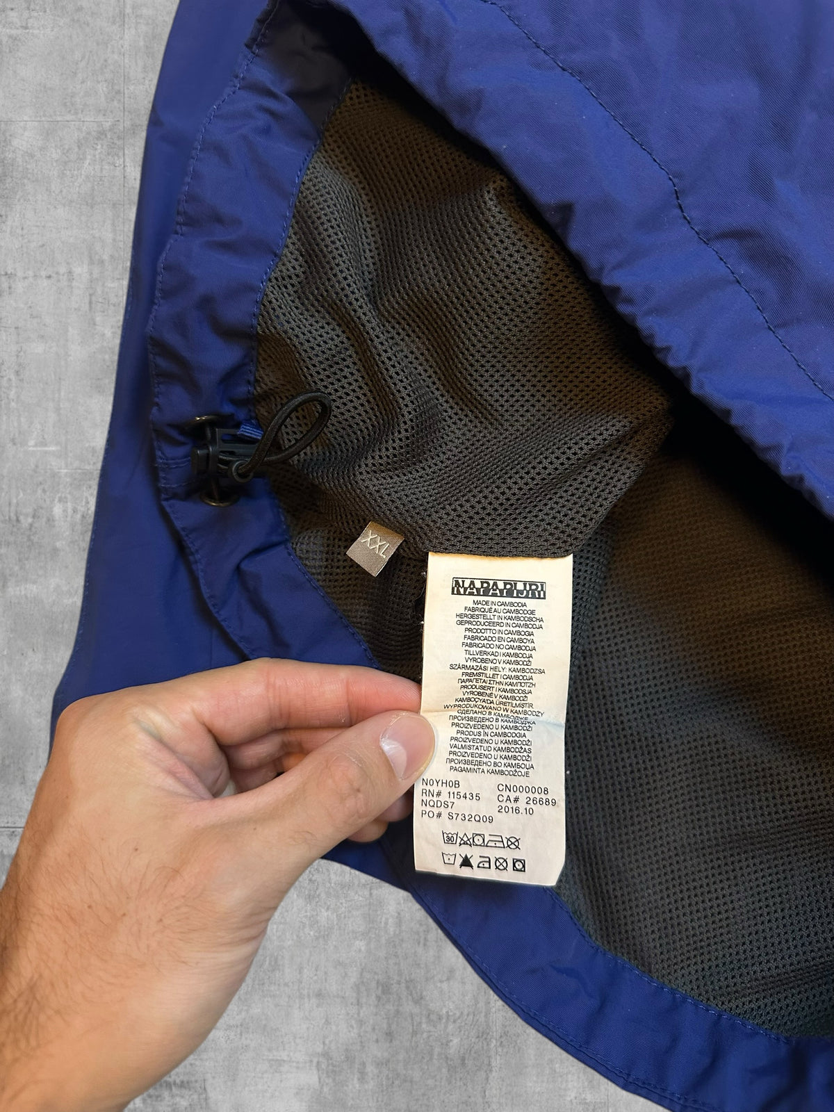 Napapijri Regenjacke Windbreaker Blau XXL