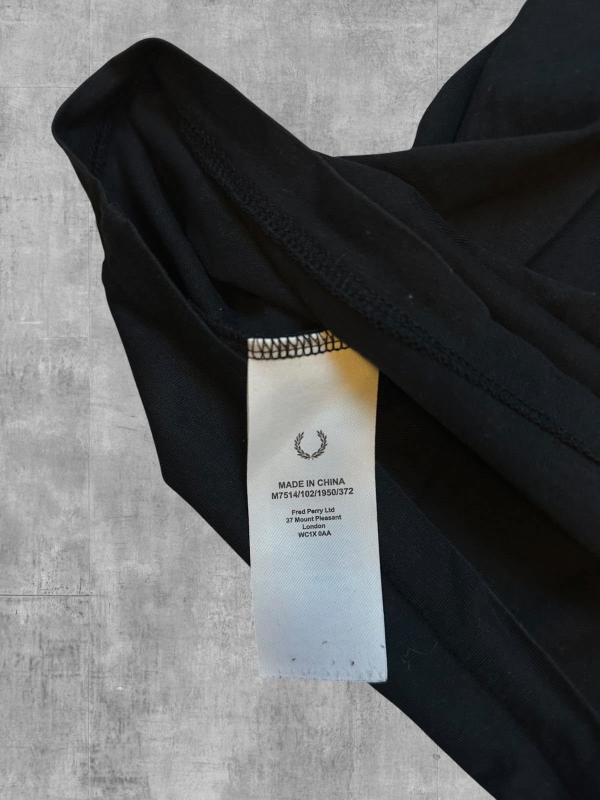 Fred Perry T-Shirt Schwarz S