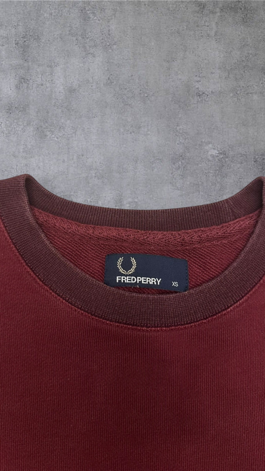 Fred Perry Sweatshirt Bordeaux Rot XS
