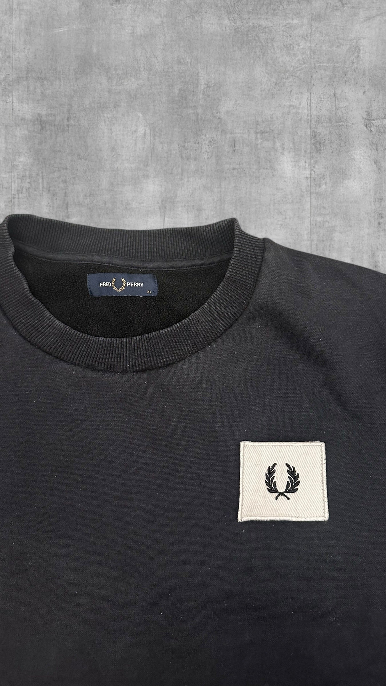 Fred Perry Sweatshirt Schwarz XL
