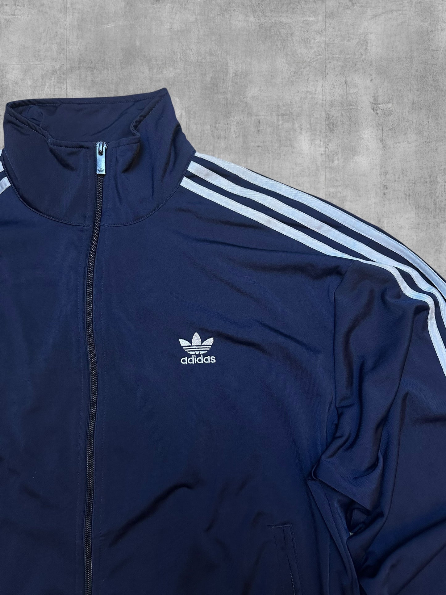 Adidas Firebird Trainingsjacke Navy Blau Weiß M - L