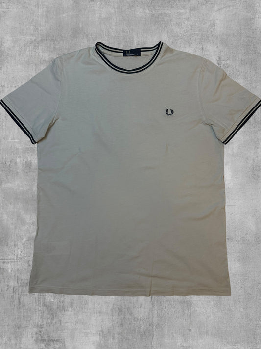 Fred Perry T-shirt Weiß Schwarz L