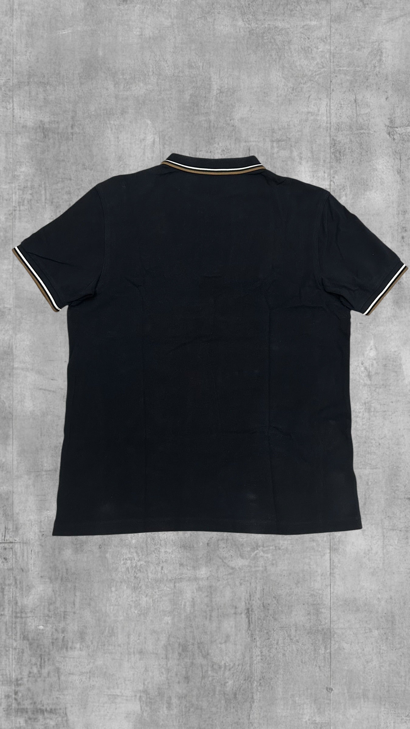 Fred Perry Polo Shirt Schwarz Bronze L
