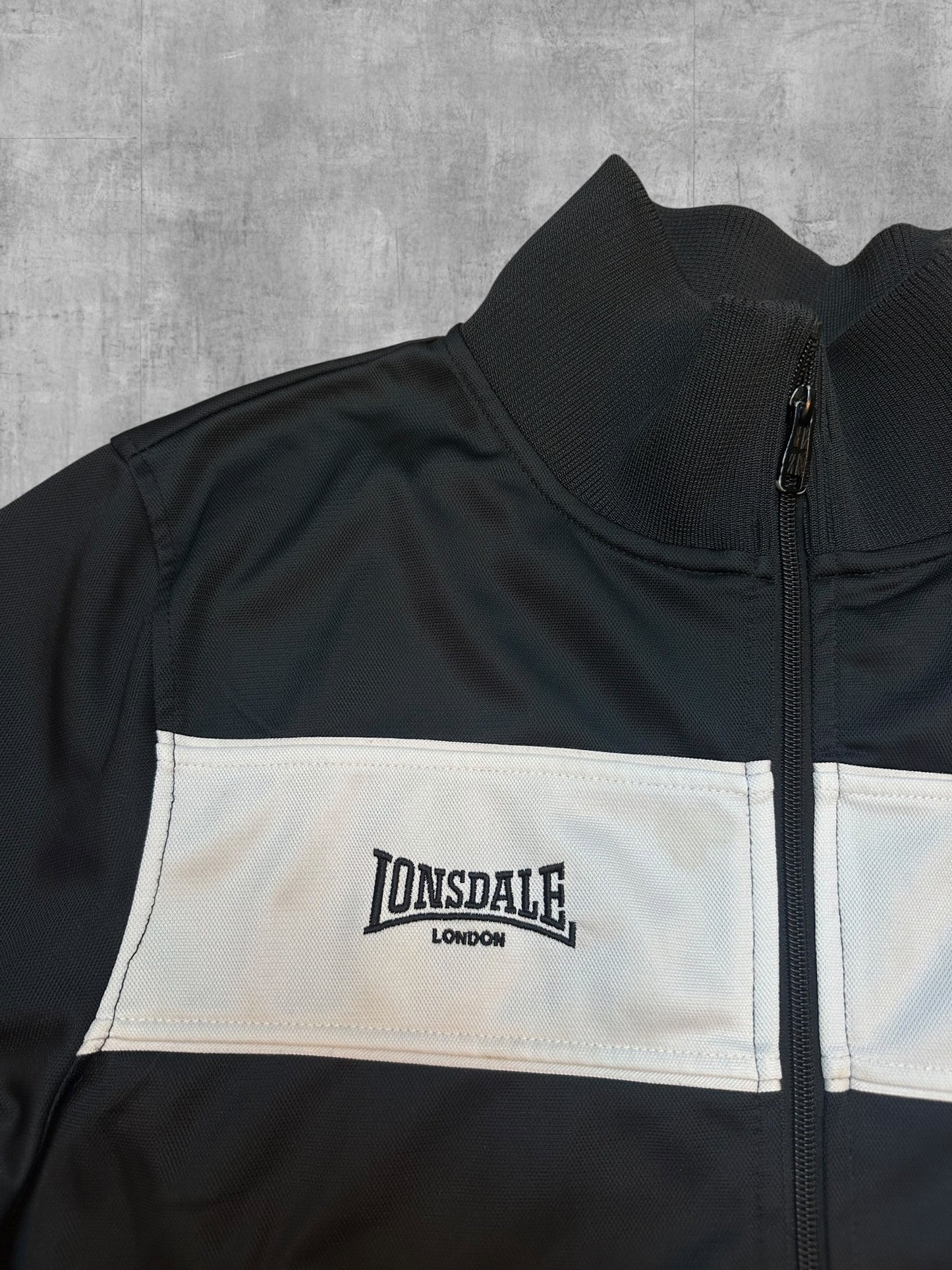 Lonsdale London Trainingsjacke Schwarz Weiß XL