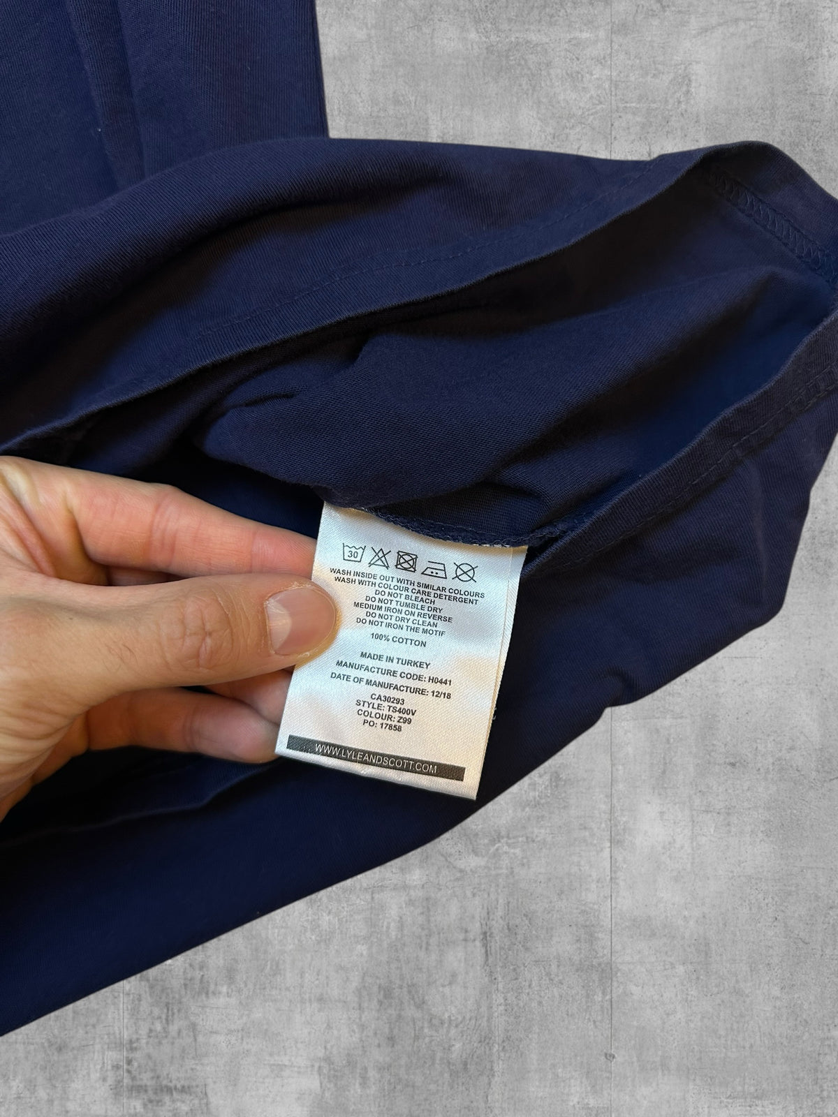 Lyle & Scott Camiseta Azul Marino XL