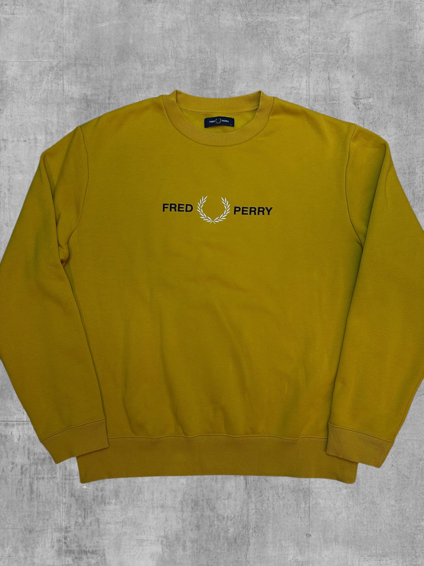 Fred Perry Sweatshirt Gold / Gelb XL