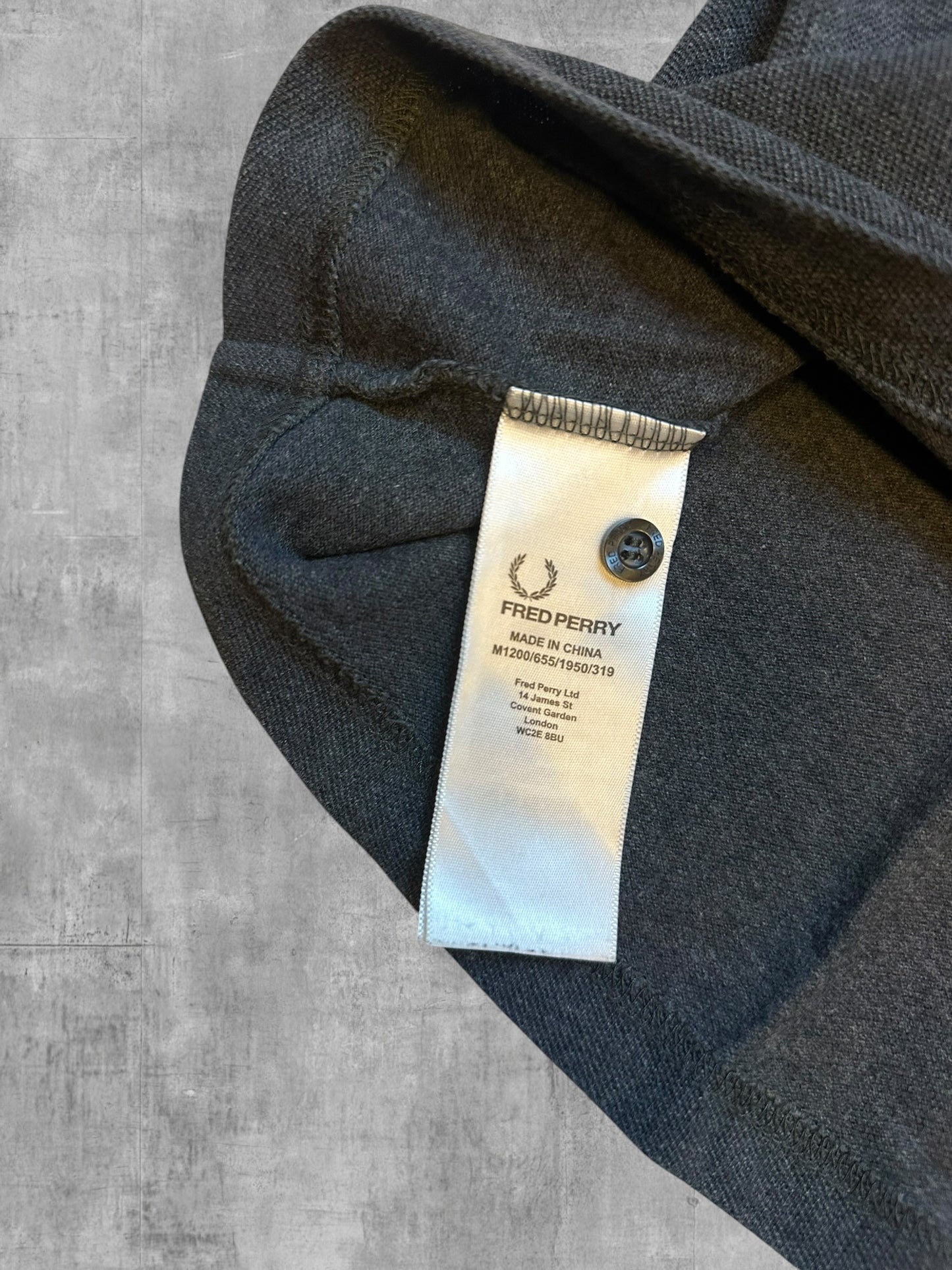 Fred Perry Polo Shirt Grau Schwarz Weiß XXL