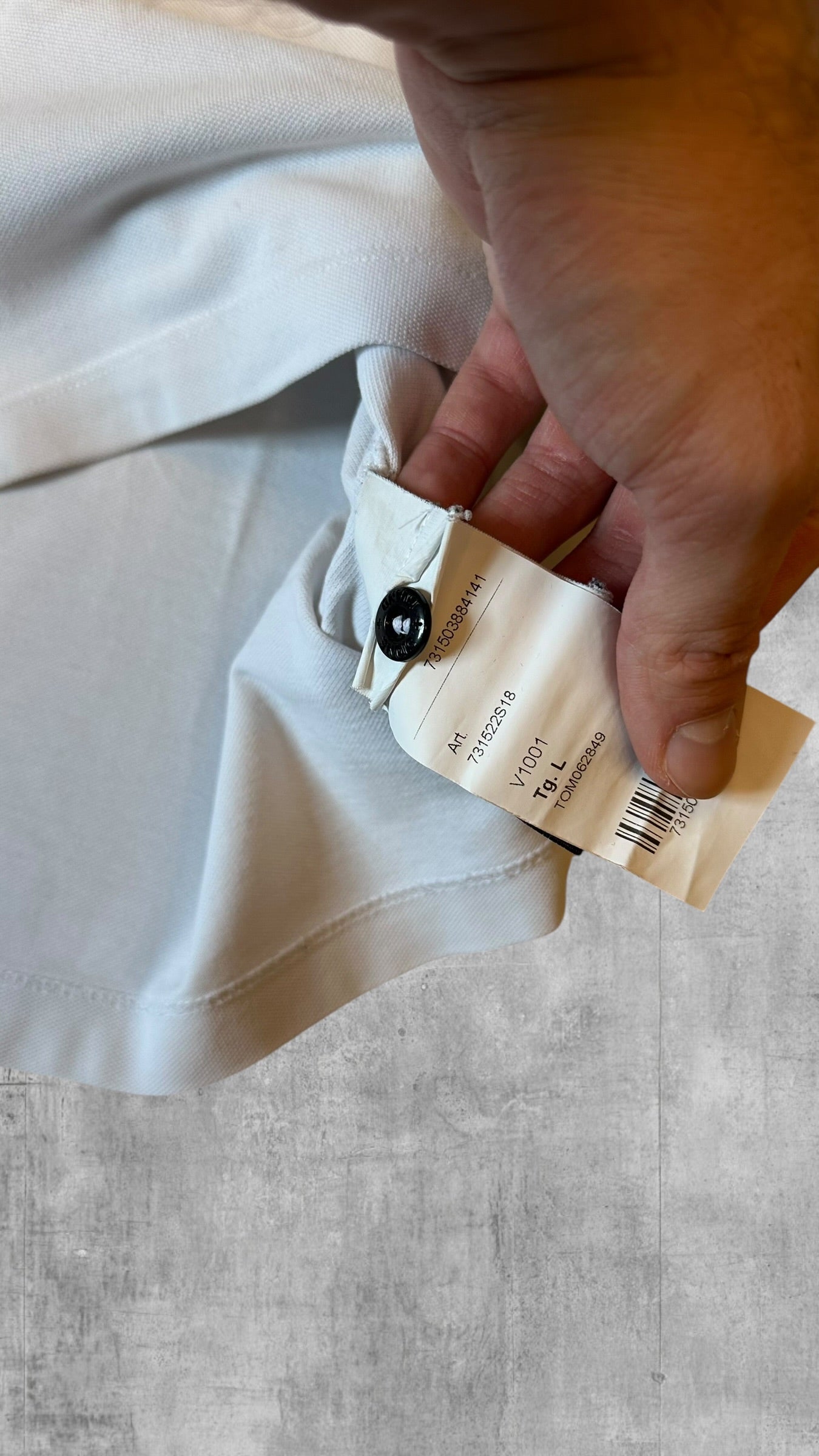 Stone Island Polo Shirt Weiß L