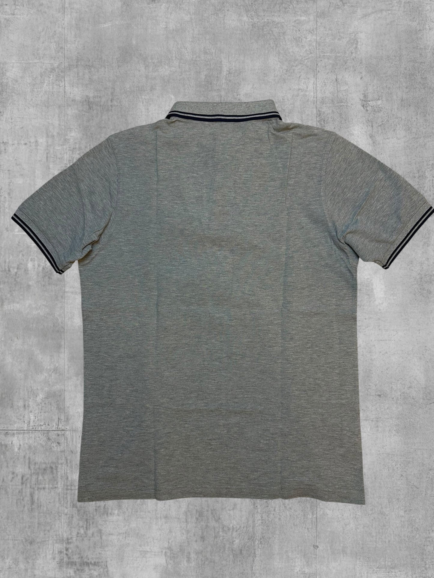 Fred Perry Polo Shirt Grau Schwarz M Slim Fit