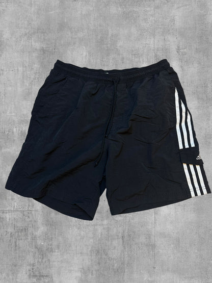 Adidas Shorts Kurze Hose Schwarz Weiß L