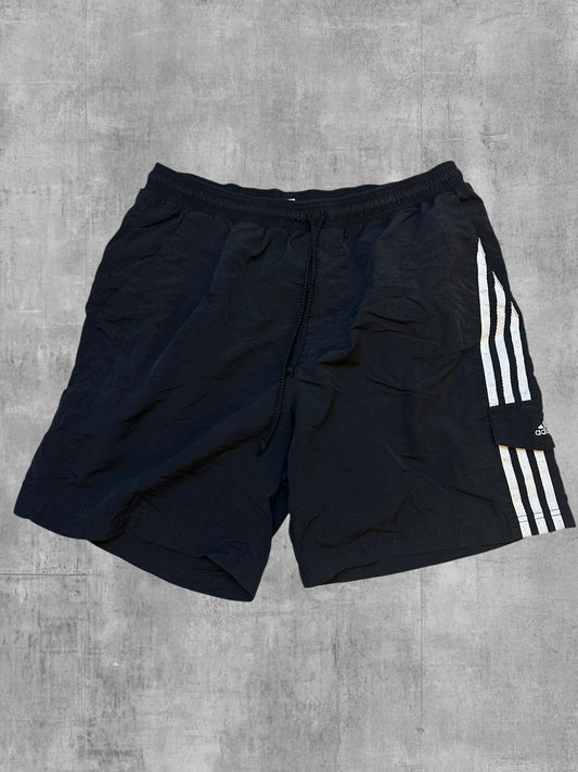 Adidas Shorts Pantaloncini Nero Bianco L