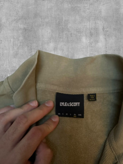 Lyle & Scott Half Quarter Zip Pullover Beige XL