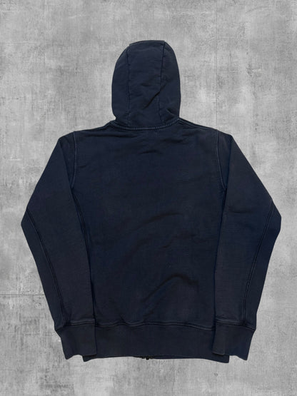 Stone Island Vintage Zip Jacke Schwarzblau S