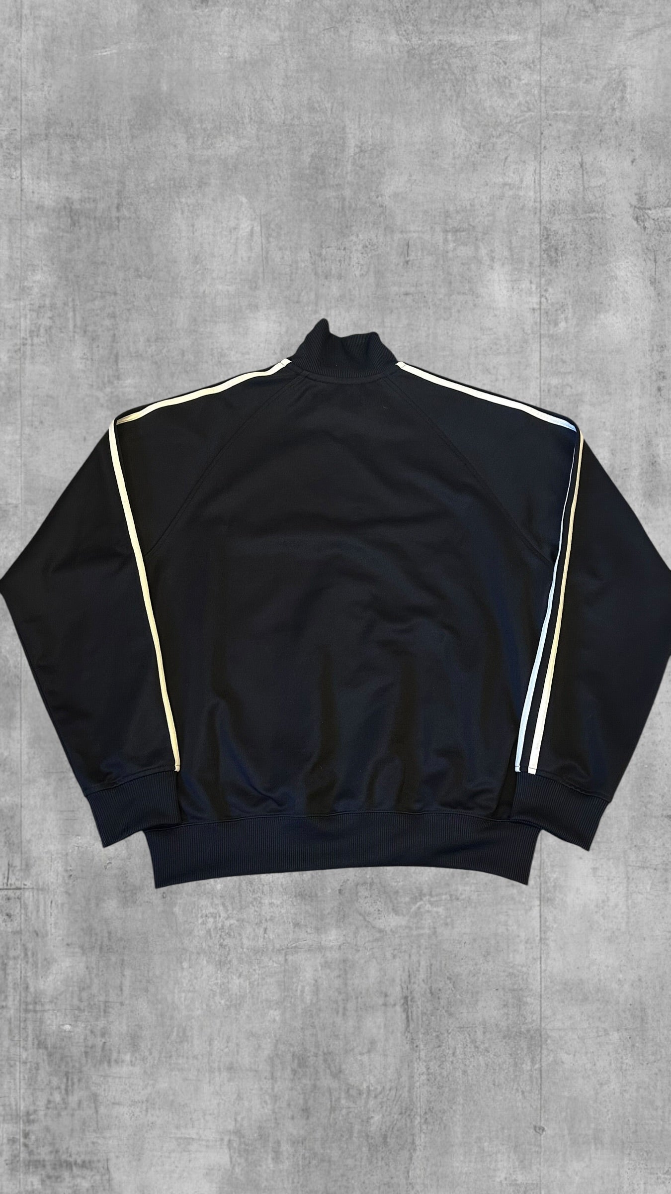 Fred Perry Trainingsjacke Taped Zip Jacke Schwarz Weiß M